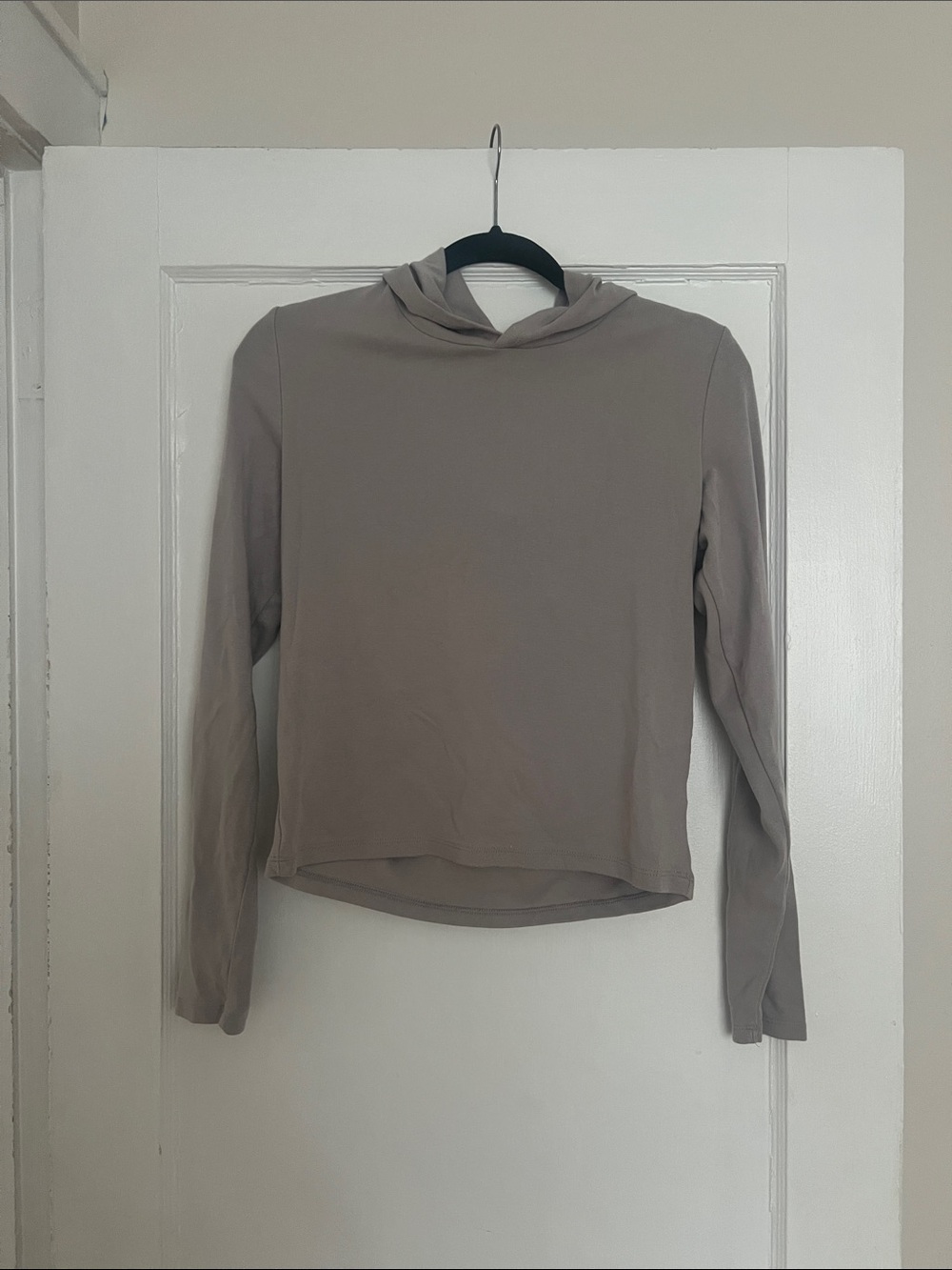 wild fable Taupe Hooded Long-Sleeve Top